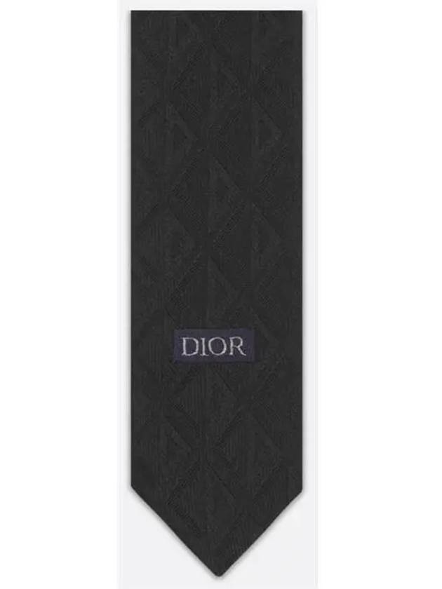 CD Diamond Silk Tie Black - DIOR - BALAAN 3