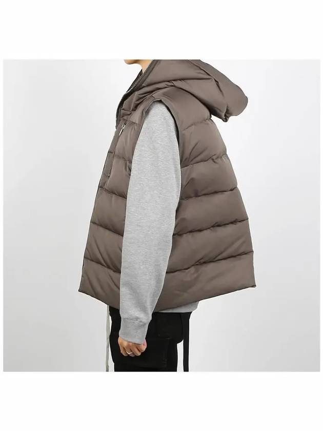 Gimp Down Vest Brown - RICK OWENS - BALAAN 4