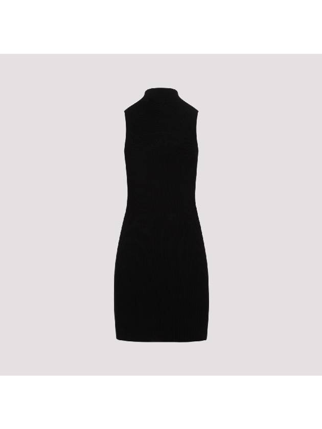 M-Onerva Logo Sleeveless Mini Dress Black - DIESEL - BALAAN 5