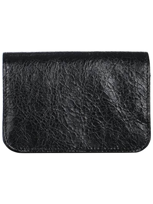 Logo Plaque Monaco Card Wallet Black - BALENCIAGA - BALAAN 5