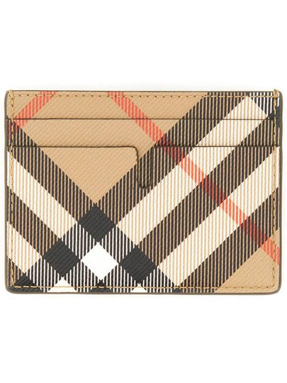 Check Card Case Wallet Beige - BURBERRY - BALAAN 2