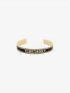 Cord Bangle Bracelet Gold Black - DIOR - BALAAN 3