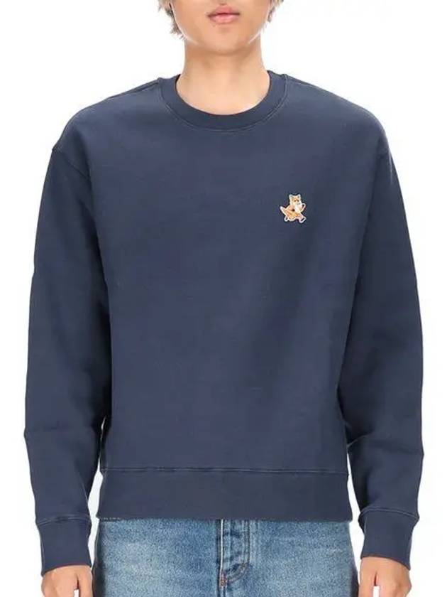 Fox Cotton Sweatshirt Navy - MAISON KITSUNE - BALAAN 2
