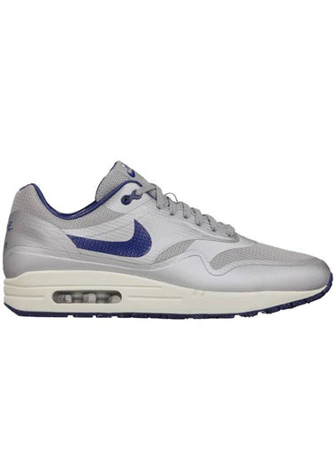 Air Max 1 Low Top Sneakers Silver Royal Blue - NIKE - BALAAN 1