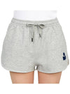 Mifa Logo Print Cotton Shorts Dark Grey - ISABEL MARANT - BALAAN 9