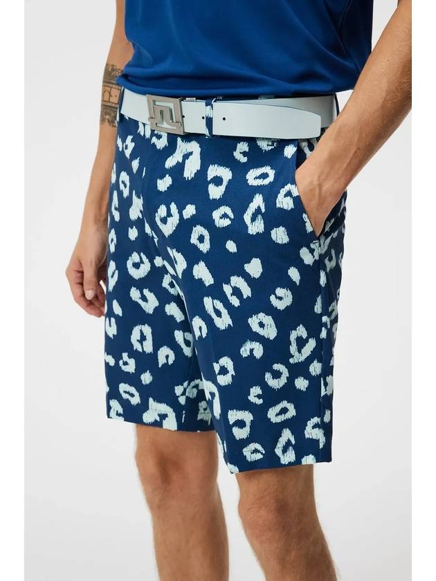 Men s Team Print Shorts Savanna Blue GMPA08935 O498 - J.LINDEBERG - BALAAN 5