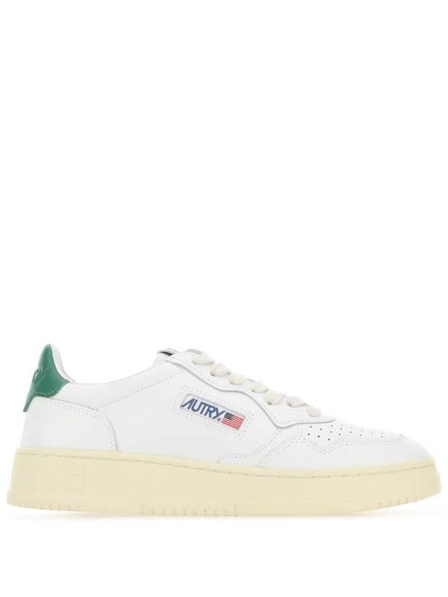 Medalist Green Tab Leather Low Top Sneakers White - AUTRY - BALAAN 2