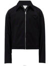 Puffer Blouson Tech Nylon Zip Up Jacket Black - BOTTEGA VENETA - BALAAN 6