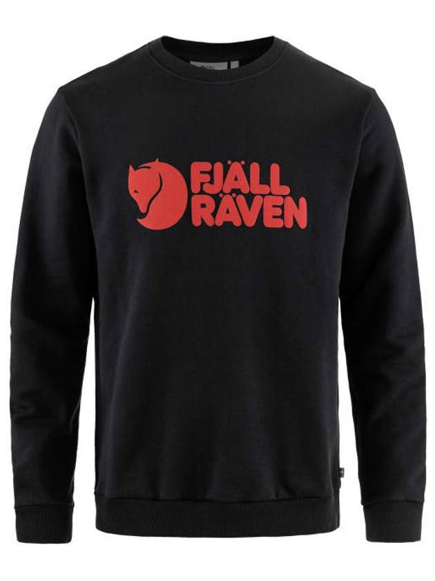 Logo Print Long Sleeve T-Shirt Black - FJALL RAVEN - BALAAN 1