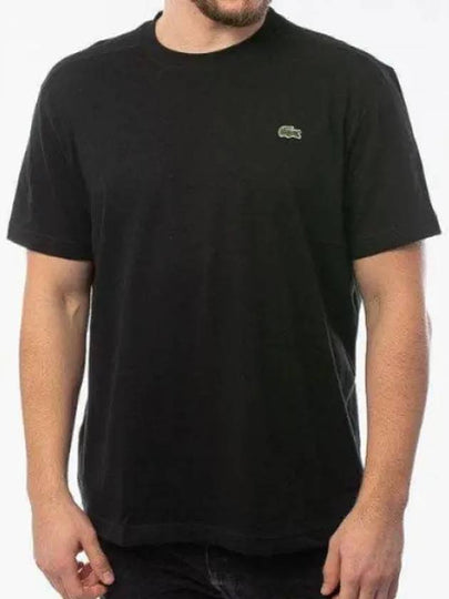 Men's Small Logo Sports Breathable Short Sleeve T-Shirt Black - LACOSTE - BALAAN 2