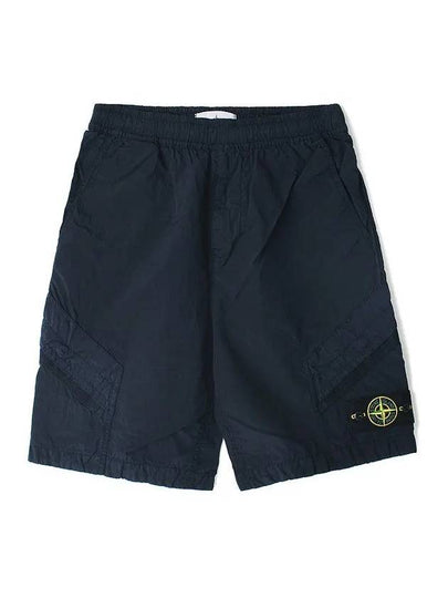 Logo Wappen Patch Shorts Navy - STONE ISLAND - BALAAN 2