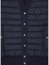 Men's Logo Patch Padded Vest Black - MONCLER - BALAAN 4