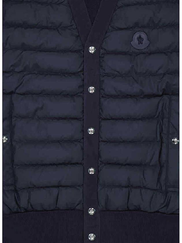 Men's Logo Patch Padded Vest Black - MONCLER - BALAAN 4