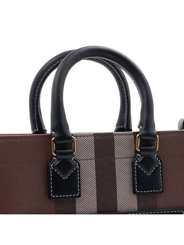 Tartan Check Freya Mini Tote Bag Brown - BURBERRY - BALAAN 8