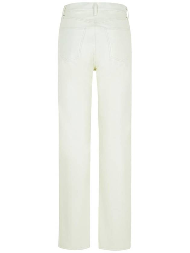 Agolde '90'S Pinch' White Recycled Leather Blend Jeans - AGOLDE - BALAAN 3