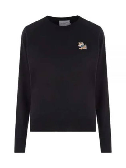 Women's Dressed Fox Patch Adjusted Sweatshirt Black - MAISON KITSUNE - BALAAN 2