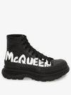 Tread Slick Graffiti Logo Worker Boots Black - ALEXANDER MCQUEEN - BALAAN 2