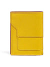 Saffiano Logo Half Wallet Yellow - MARNI - BALAAN 4