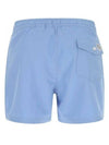 Men's Embroidered Yellow Logo Swim Shorts Blue - POLO RALPH LAUREN - BALAAN 4