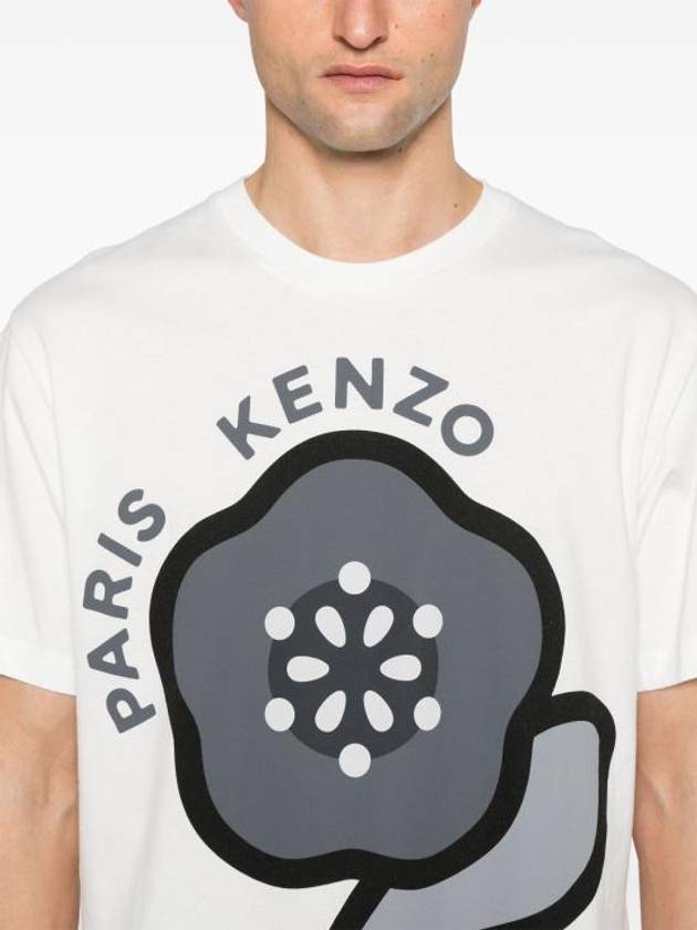 Pop Print Short Sleeve T-Shirt Off White - KENZO - BALAAN 5