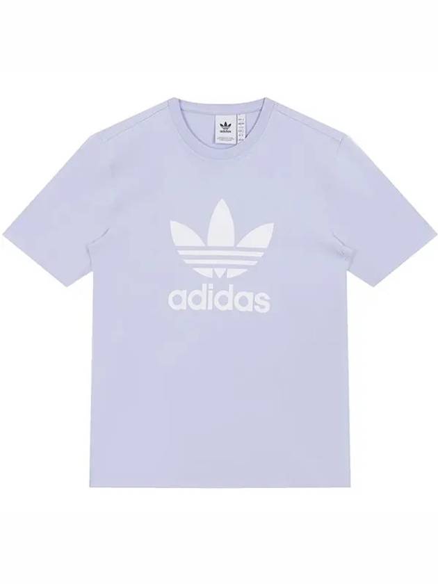 Trefoil Short Sleeve T-Shirt Purple - ADIDAS - BALAAN 3