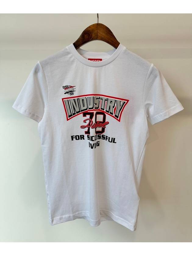 Kids T Shirt J01970 KYAUN K100 White 10A - DIESEL - BALAAN 1