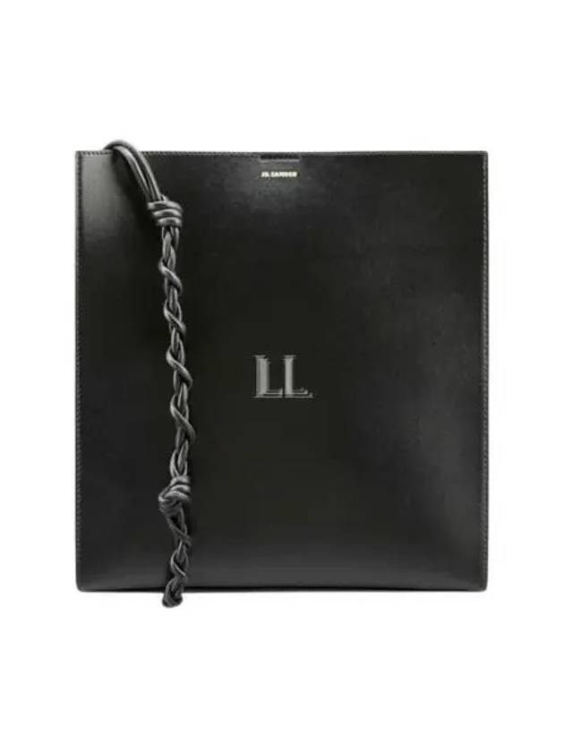 Tangle Medium Leather Cross Bag Black - JIL SANDER - BALAAN 2