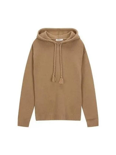 Women s Rienza Hooded Knit Brown - MAX MARA - BALAAN 1