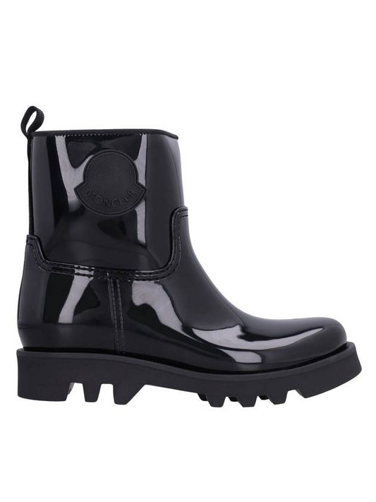 Ginette Rubber Rain Boots Black - MONCLER - BALAAN 1