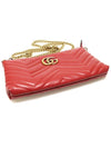 443447 Red matelass gold chain GG Marmont mini cross bag - GUCCI - BALAAN 5