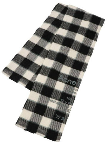 Women s Check Wool Muffler CA0155 - ACNE STUDIOS - BALAAN 1