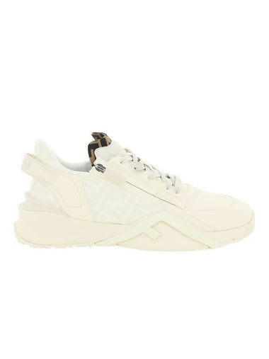 FF Motif Flow Low Top Sneakers White - FENDI - BALAAN 1