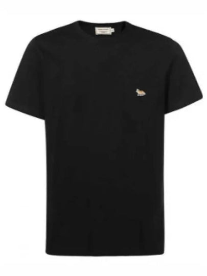 Baby Fox Patch Pocket Short Sleeve T-Shirt Black - MAISON KITSUNE - BALAAN 2