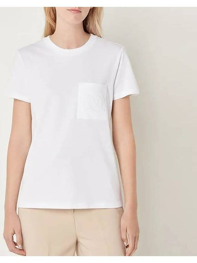 Papaia Logo Short Sleeve T-Shirt White - MAX MARA - BALAAN 2