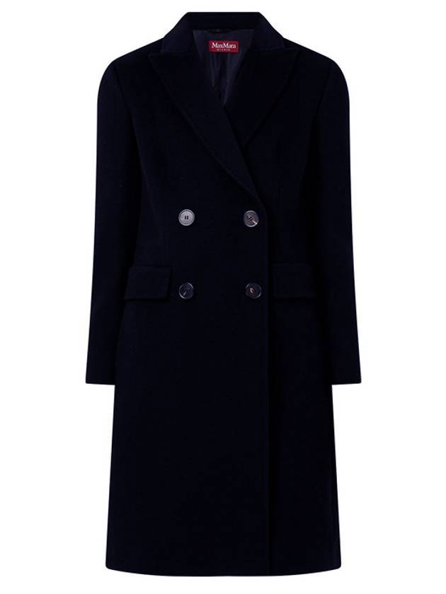 Women's Manuel Wool Double Coat Navy - MAX MARA - BALAAN 1