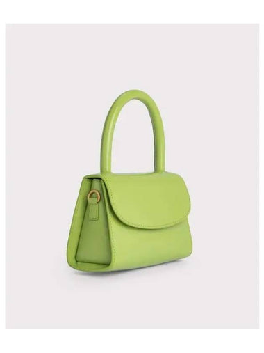 MINI SEMI PATENT LEATHER TOTE BAG LIME GREEN B1BRPM020WTHYE1CW0 - BY FAR - BALAAN 1