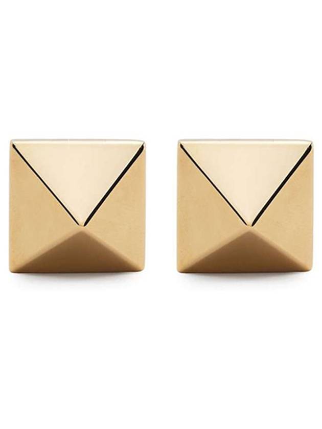 Metal Rockstud Earrings Gold - VALENTINO - BALAAN 2