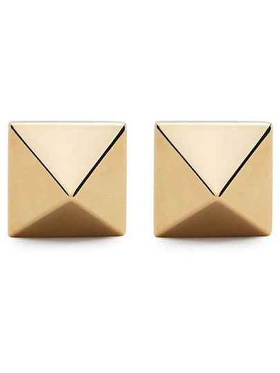 Metal Rockstud Earrings Gold - VALENTINO - BALAAN 2