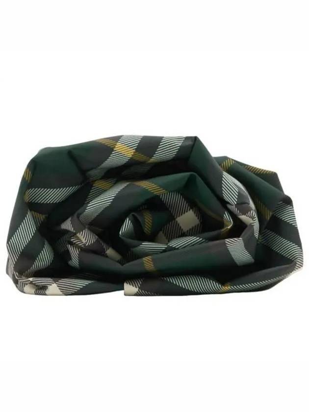 Logo Check Clutch Bag Green - BURBERRY - BALAAN 2