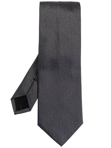 Lanvin Silk Tie, Men's, Grey - LANVIN - BALAAN 1