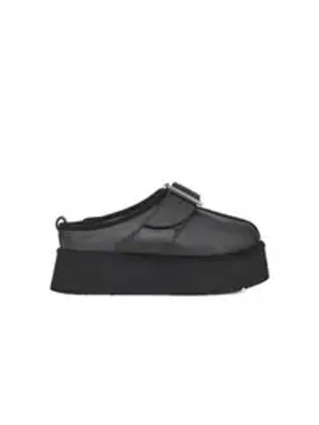 Buckle Platform Slippers Black - UGG - BALAAN 1