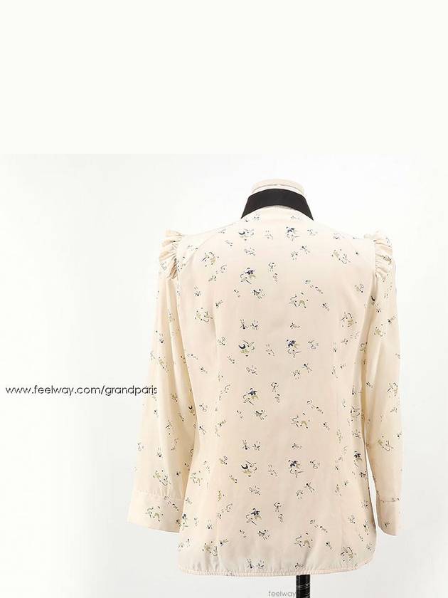 Beige black collar blouse 38 - MARNI - BALAAN 4