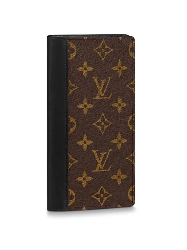 Brazza Monogram Long Wallet Macassar - LOUIS VUITTON - BALAAN 1