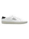 Court Classic SL 06 Leather Low Top Sneakers White - SAINT LAURENT - BALAAN 1