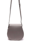 Marcie Saddle Small Grained Leather Cross Bag Grey - CHLOE - BALAAN 5