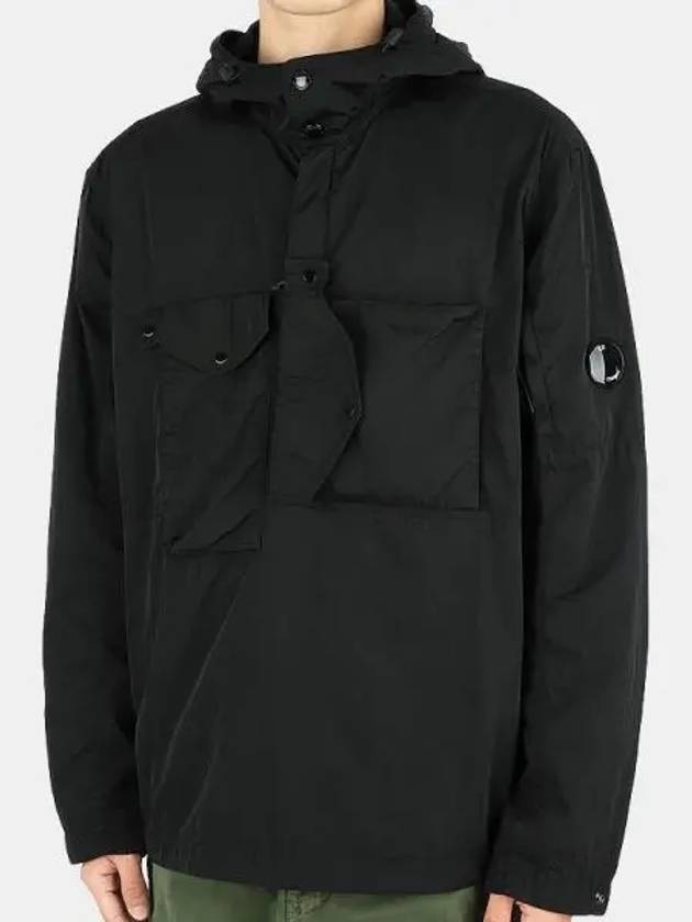 Men's Chorme-R Lens Patch Anorak Black - CP COMPANY - BALAAN 2