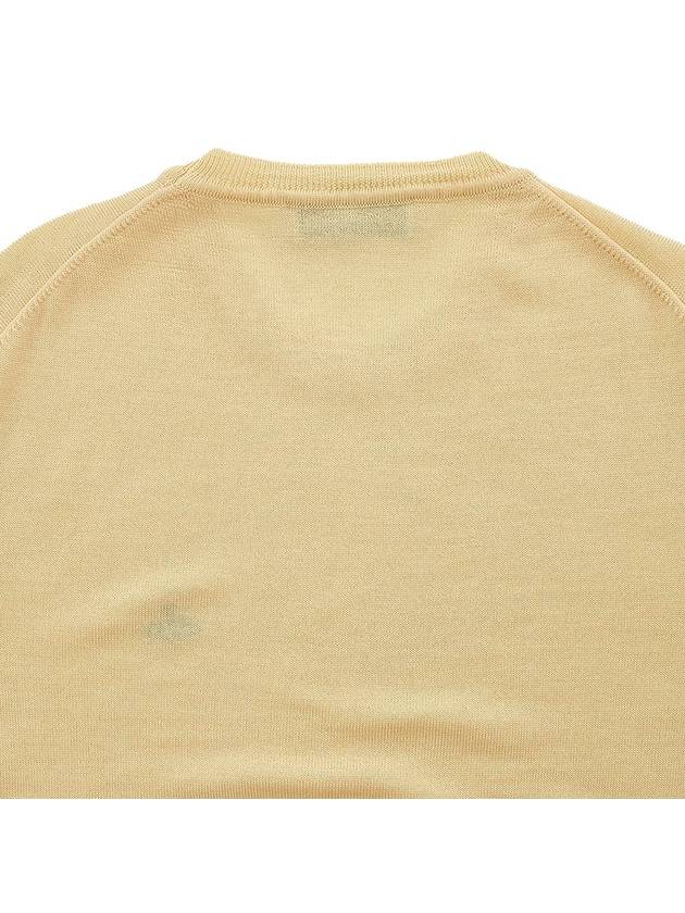 Men's ORB Embroidered Logo Wool Knit Top Yellow - VIVIENNE WESTWOOD - BALAAN 8