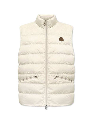 Theompan Logo Down Vest White - MONCLER - BALAAN 1