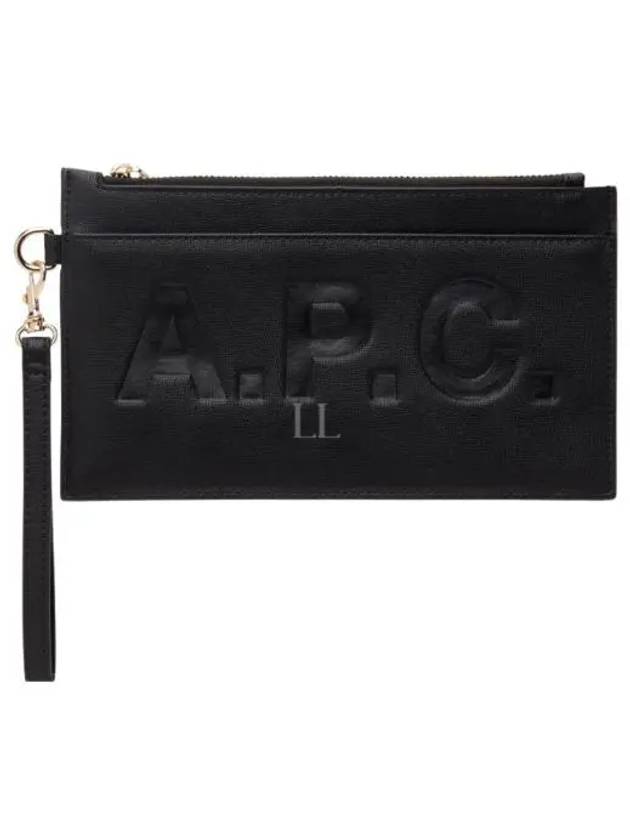 Debossed Logo Pouch Bag Black - A.P.C. - BALAAN 2