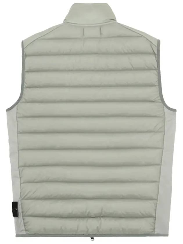 Loom Woven Chambers Recycled Nylon Down TC Vest Grey - STONE ISLAND - BALAAN 3